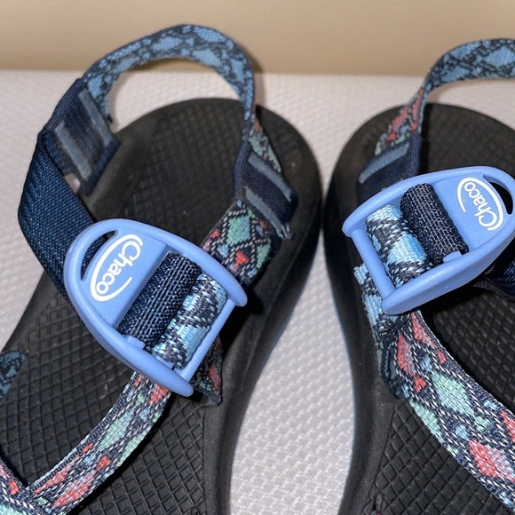 Chaco Women's 8 Sandals zcloud 2 trace eclipse adjustable blue Multicolor adjust - Picture 4 of 12